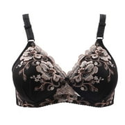 Xqxayjr Wireless Bra Deals Of The Week, Women Bra T-Shirt Bras Lift V Neck No Underwire Padded Bralette Soft Support Lace Bras for Big Bust
